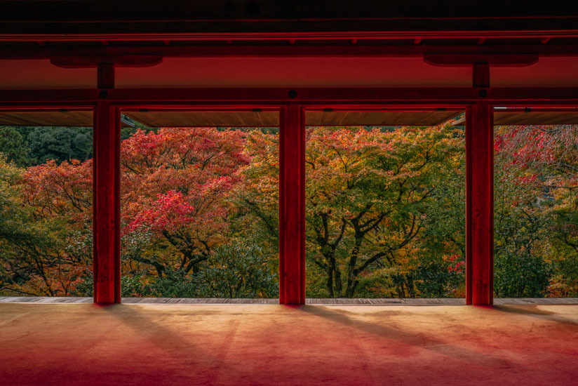 石水院の紅葉